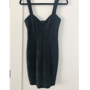 BEBE black wrap dress